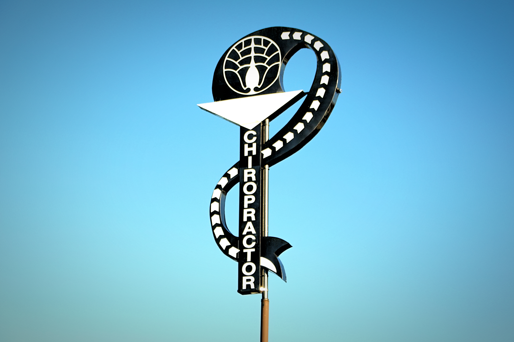 Business sign for Dr Smith, Klamath Falls, Oregon chiropractor